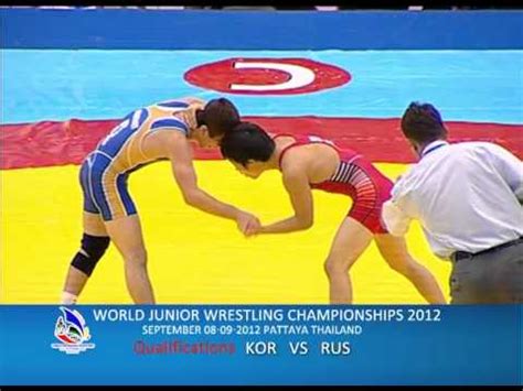 WORLD JUNIOR WRESTLING CHAMPIONSHIPS 2012 KOR VS RUS YouTube