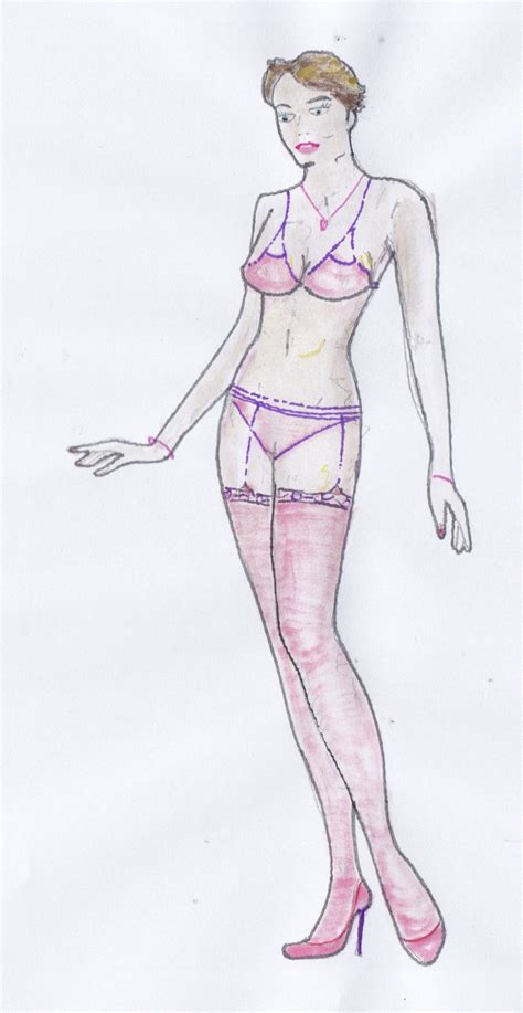 Lingerie Erotic Art Woman Black And White Print Out And Colour In Yourself A4 Letter Size Etsy