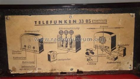 33 BS Radio Telefunken Deutschland TFK, Gesellschaft für, build ...
