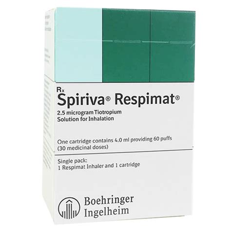 Thuốc Spiriva Respimat 00025 điều Trị Viêm Phế Quản Mạn 4ml