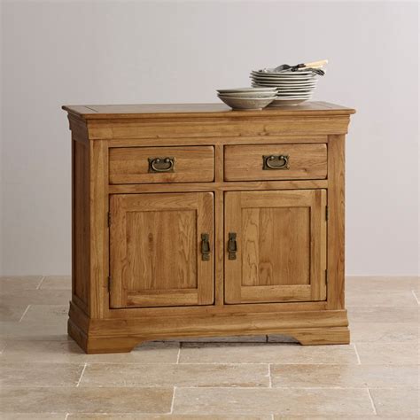 French Farmhouse Small Sideboard In Solid Oak