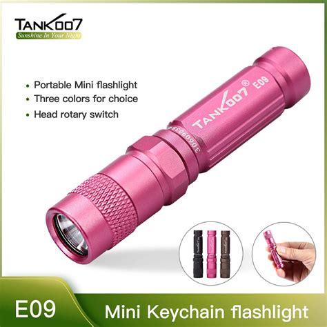 Tank007 E09 De Alta Potência Mini Lanterna Led Portátil Ao Ar Livre Edc