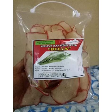 Jual Kerupuk Ikan Belidapipih Khas Kota Bangun Kukar Shopee Indonesia