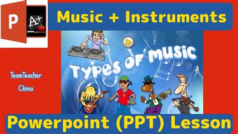 Music Vocabulary Tefl Powerpoint Lesson Plan Classroom Ppt Games Youtube