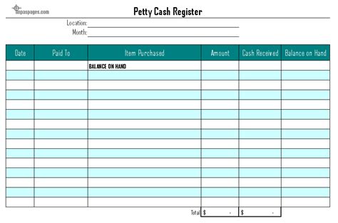 Microsoft Excel Templates Petty Cash Excel Template | Images and Photos ...