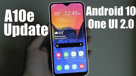 Samsung Galaxy A10e In 2020 Android 10 Update And Revisited Look Still