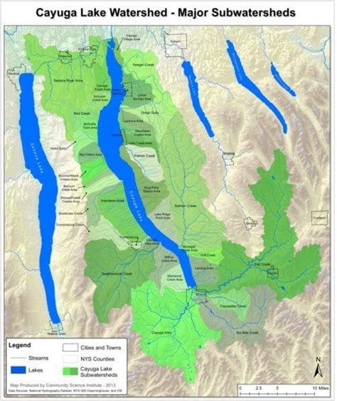 Watershed Maps Cayuga Lake Watershed Network