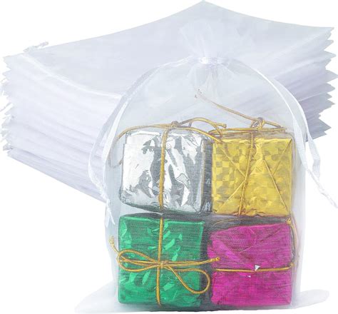 G Plus Pcs Sacs Organza Sachets Pochettes Cadeau En Organza Sac