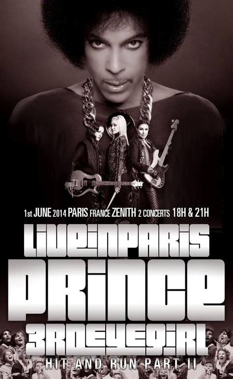 Prince en concert au Zénith de Paris le 1er juin Funk U