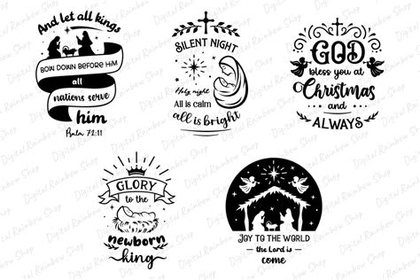 Christian Christmas Svg Bundle Religious Christmas Quote So Fontsy