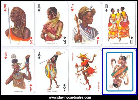 R Somerville Playing Cards playingcardsales Tribù Africane by