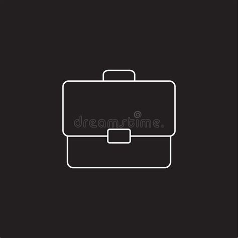 Briefcase Line Icon Portfolio Outline Vector Logo Stock Vector