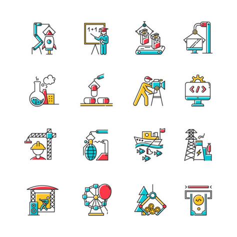 20 Industrial Sectors Stock Illustrations Royalty Free Vector