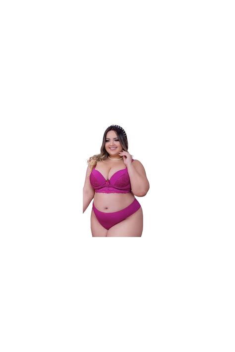 Conjunto Lingerie Plus Size Bojo Femminart