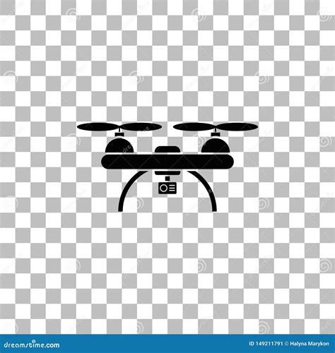 Icono Del Quadrocopter Del Abej n Completamente Ilustración del Vector