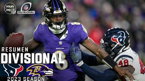 Houston Texans Vs Baltimore Ravens Ronda Divisional Resumen Nfl En Español Nfl Highlights