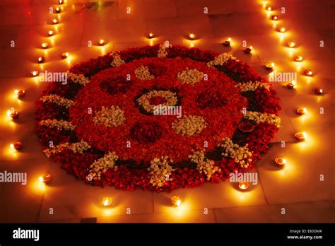 Indian Diwali Festival Rangoli Stock Photo Alamy