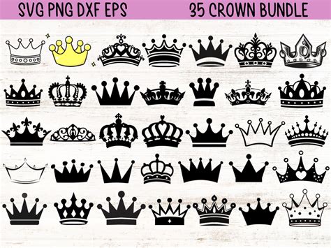 Couronne Svg Bundle Couronne Svg Clipart Couronne Etsy France