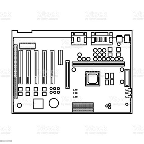 Drawing Of A Motherboard Chartdevelopment