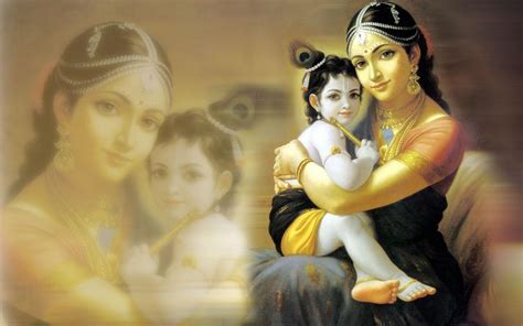 Krishna Yashoda Wallpapers Top Free Krishna Yashoda Backgrounds Wallpaperaccess