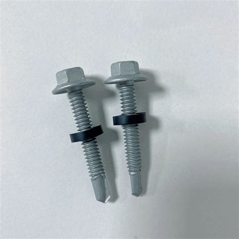 Din Tornillos Hexagonal Hex Building Roofing Screw With Rubber