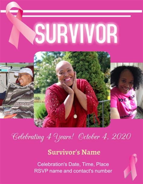 Cancer Survivor Flyer Template Postermywall