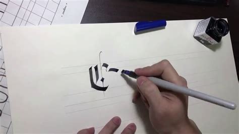 Calligraphy 패러렐 펜 Parallel Pen 으로 고딕을 Gothic Blackletter 영문캘리 Youtube