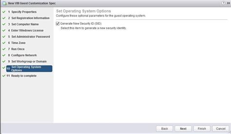 How To Create VMware Guest Customization Specification