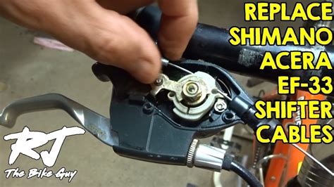 Replace Shift Cable In Shimano Acera Ef Trigger Shifters Youtube