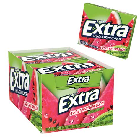 Wrigleys Extra Gum Sweet Watermelon 10ct Display Box