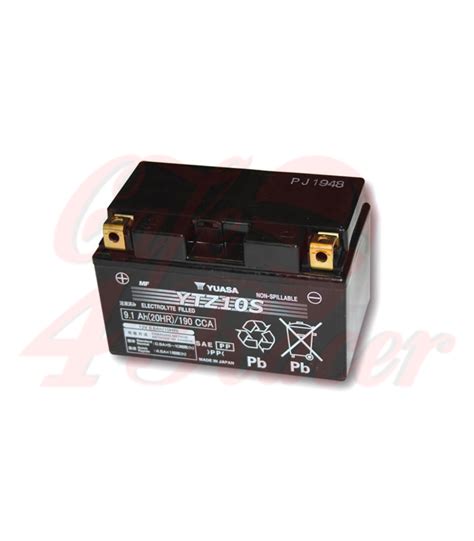 YUASA Battery YTZ 10 S Maintenance Free AGM 12V 8 6AH