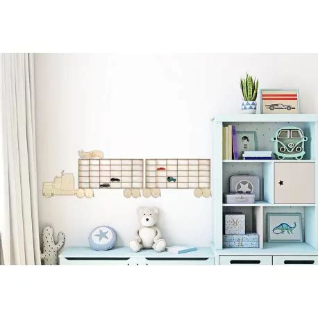 Półka na resoraki hot wheels z naczepą sklejka grawer prezent