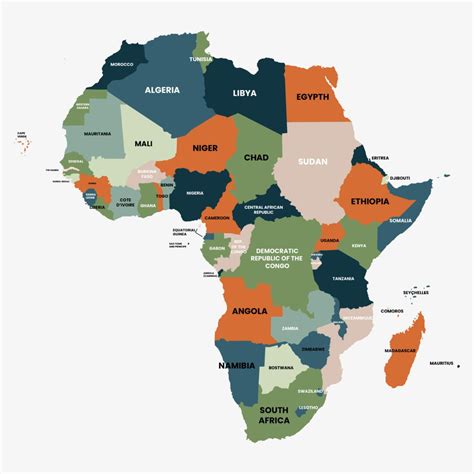Mapa De África Para Imprimir Descargar Gratis