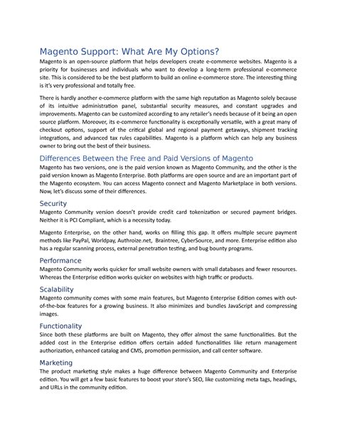 Edited Magento Support What Are My Options-1 - Magento Support: What