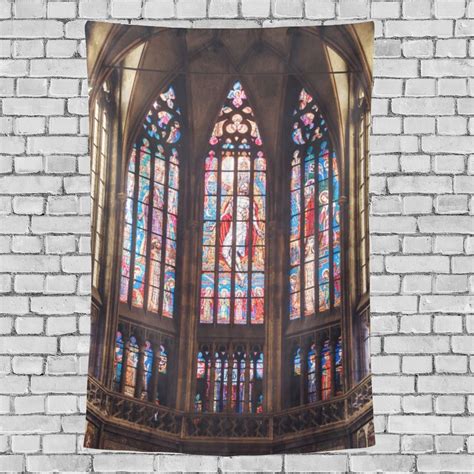 Wall Room Decor Elegant Gothic Architecture Church Pattern Wall ...