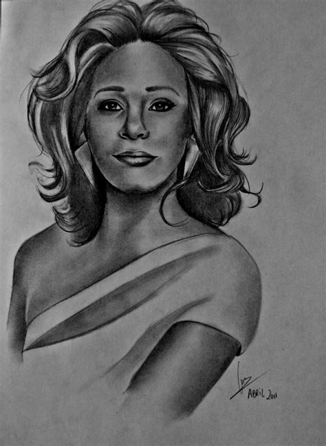 Whitney Houston Drawing At Explore Collection Of