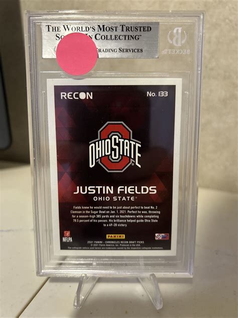 2021 Panini Chronicles Draft Picks Recon 133 Justin Fields Justin