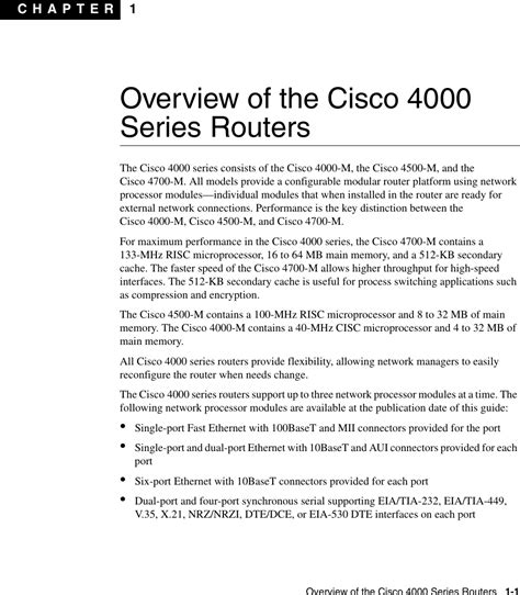 Cisco Systems Series Users Manual Overview Mif