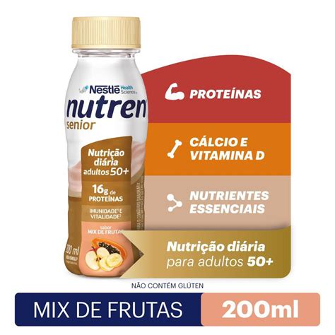 Complemento Alimentar Nutren Senior Rtd Mix De Frutas 200ml PanVel