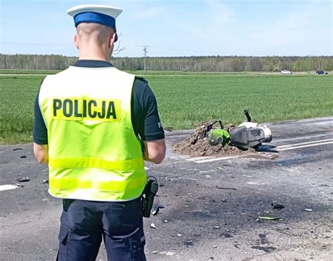 Śmiertelny wypadek z udziałem motocyklisty Nie żyje 39 latek ZDJĘCIA