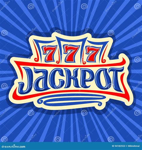 Vector Poster For Jackpot Theme Stock Vector Illustration Of Lotto