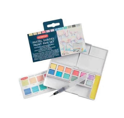 Palette De 12 Aquarelles Derwent Couleurs Pastels La Fourmi Creative