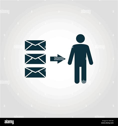 Direct Message vector icon symbol. Creative sign from advertising icons ...