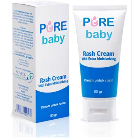 Jual Pure Baby Rash Cream 50 Gr Krim Anti Ruam Bayi Shopee Indonesia