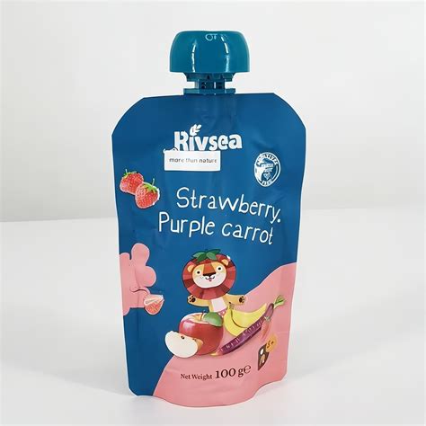 reusable liquid squeeze pouch plastic spout pouch baby food packaging