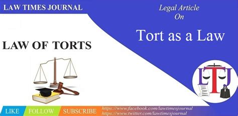 Law Of Tort Articles On Tort Law Of Torts Law Times Journal