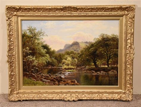 Antiques Atlas Tranquil River View By Thomas Spinks Painting Oil