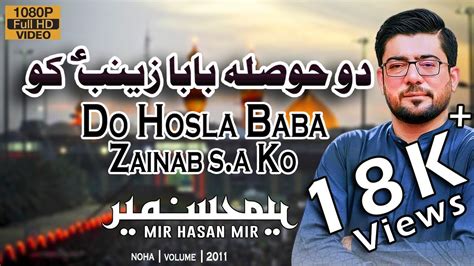 New Mir Hassan Mir Noha 2019 20 Do Hosla Baba Zainab S A Ko Mir