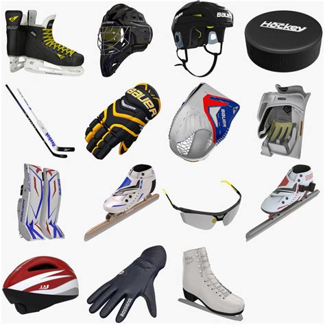 3dsmax ice hockey equipment