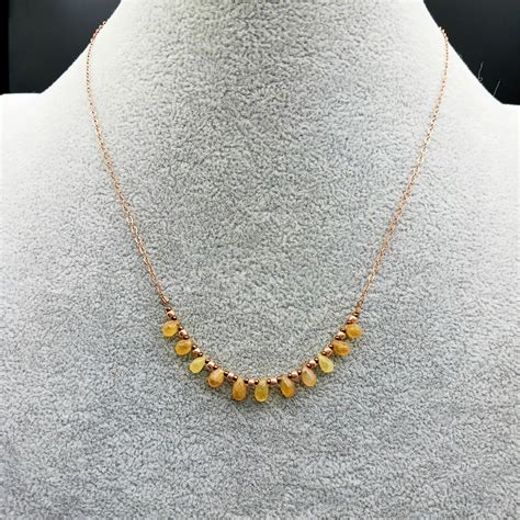 Yellow Sapphire Necklace - Native Hills Designs